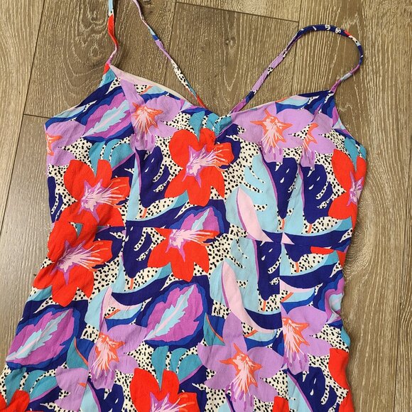 Forever 21 Fit & Flare Floral Tropical Flowy Dress - Size 3X - Picture 6 of 6